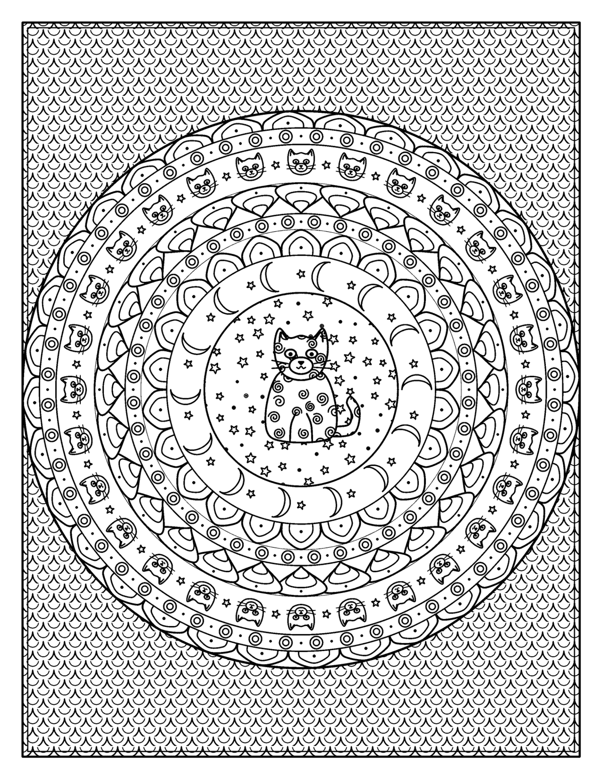 Halloween Mandalas for Adults (20 Pages) preview 2