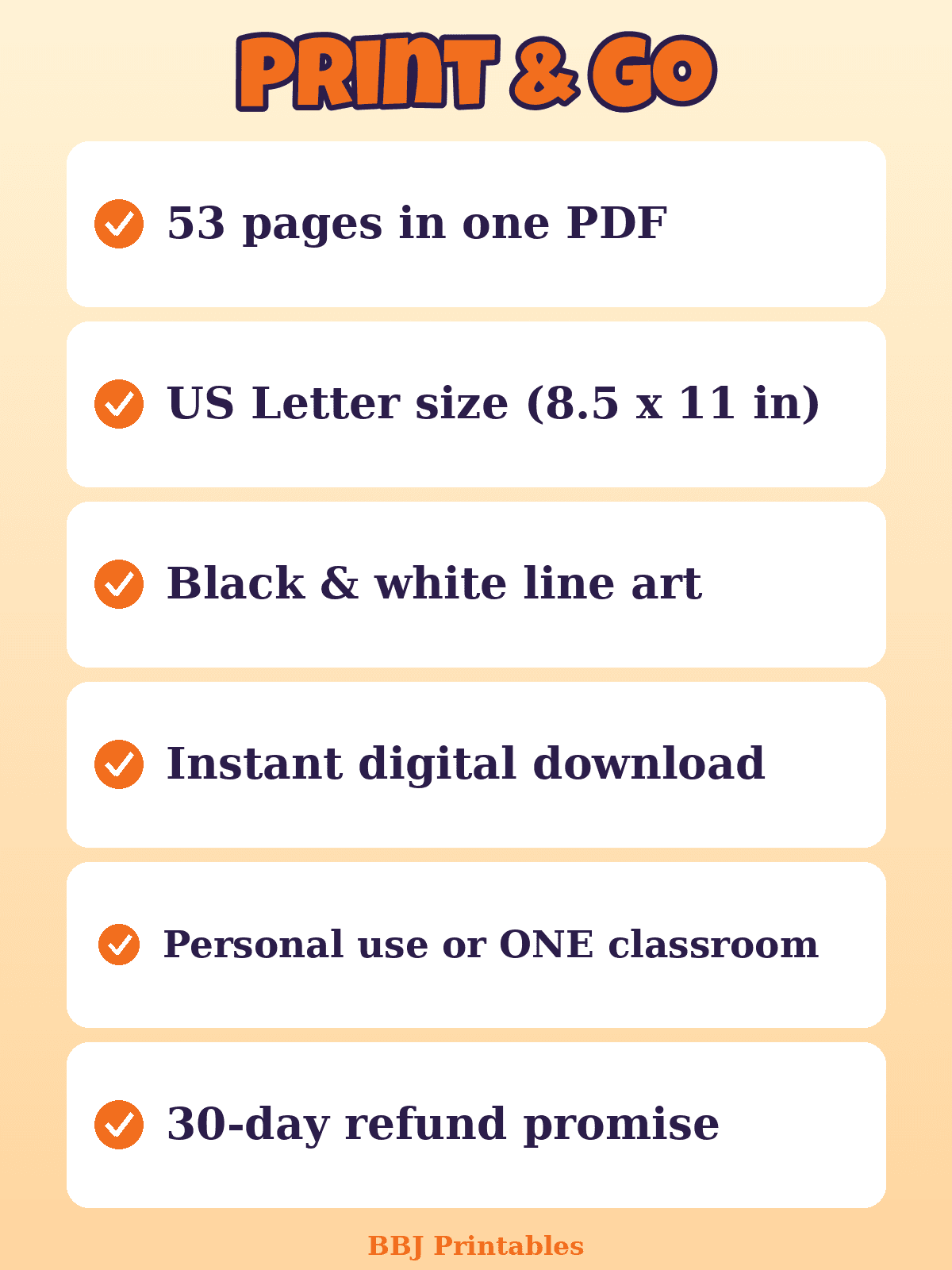 Kids Animal Coloring Mega Bundle (53 Pages, PreK–2nd) preview 4