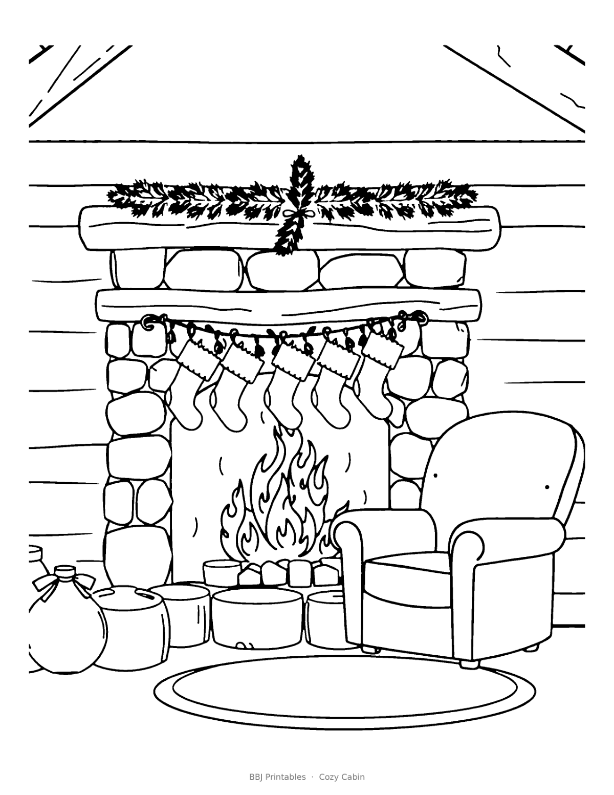 Holiday Coloring Pages for Teens & Adults Bundle: 6 Art Sub Plans (Halloween, Fall, Thanksgiving, 3 Christmas Sets) preview 4