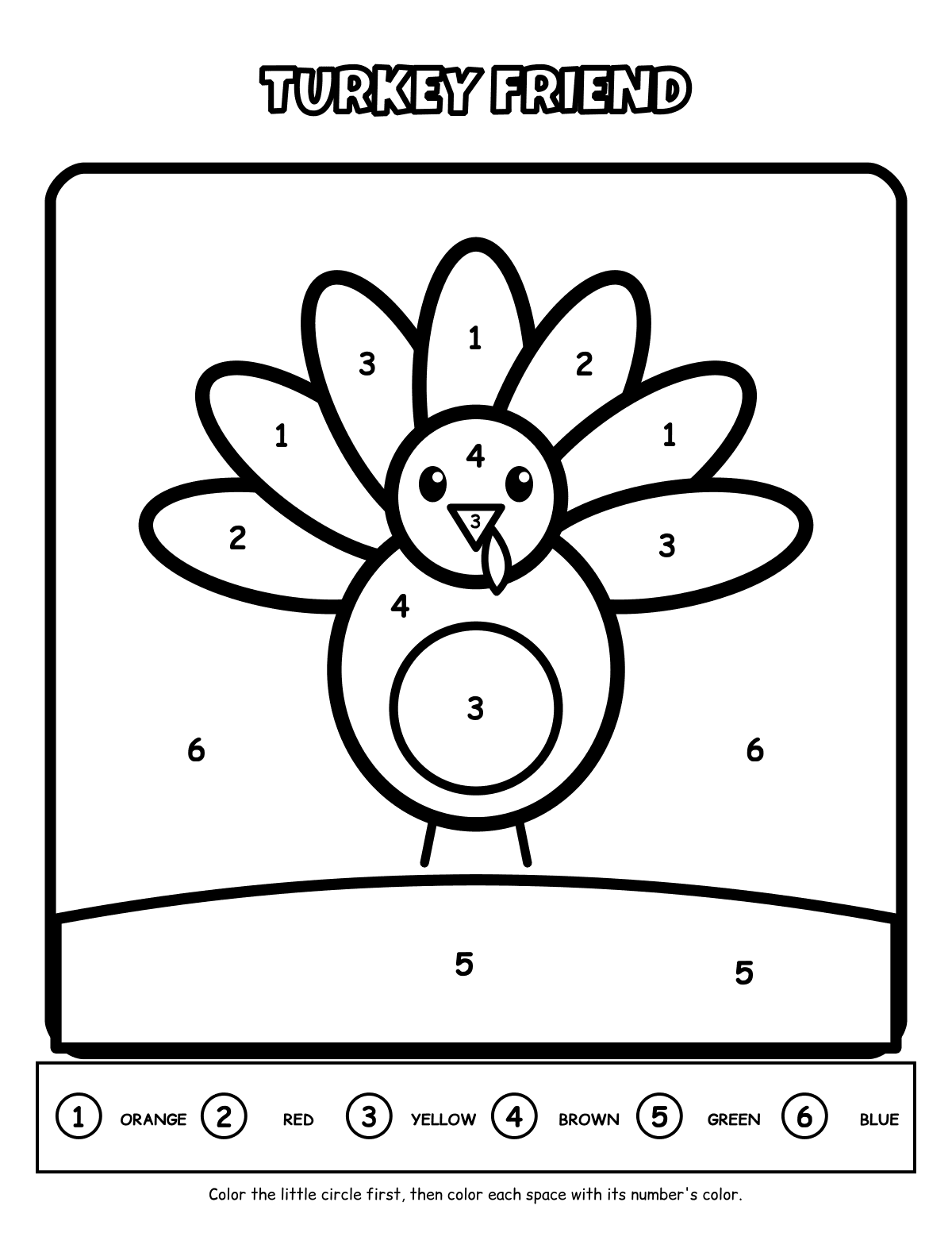 Holiday Color by Number Bundle 1–6: Thanksgiving, Christmas & Winter, 36 Pages + Answer Keys (PreK–2) preview 3