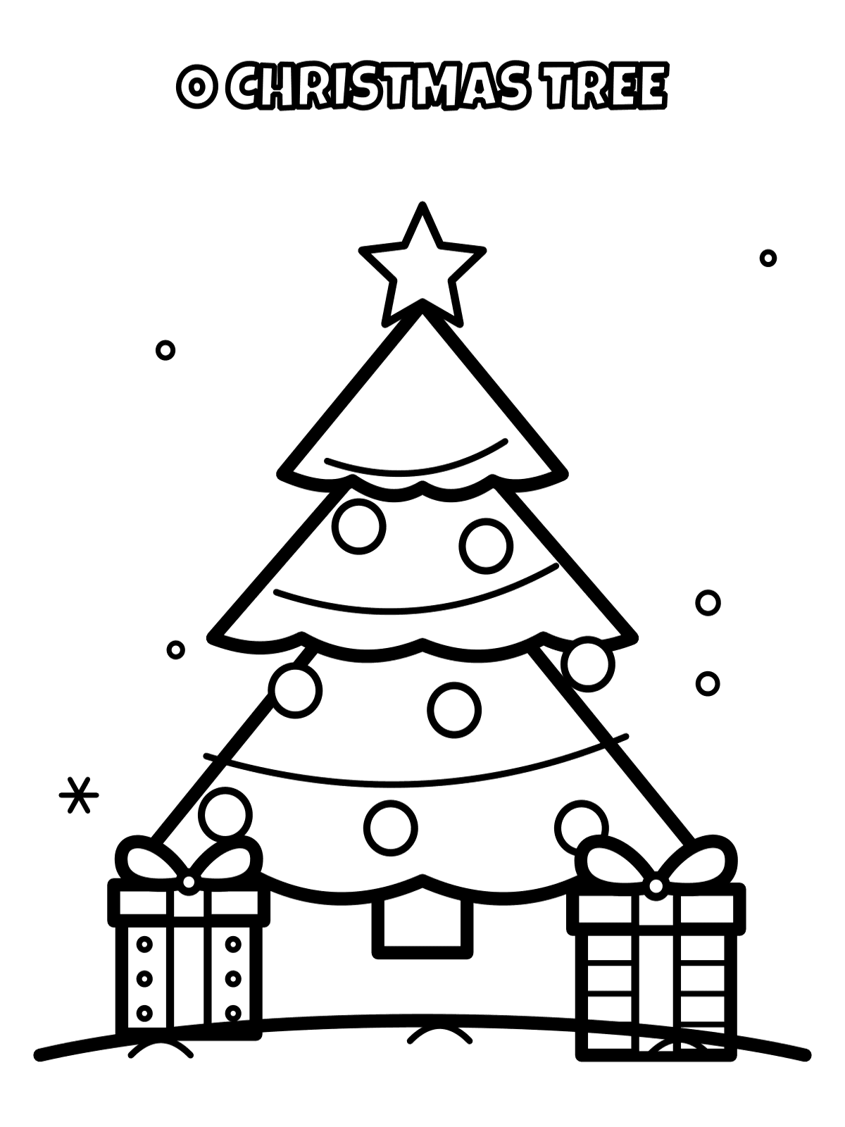 Christmas Coloring Pages for Kids (30 Pages, Ages 3–8) preview 3