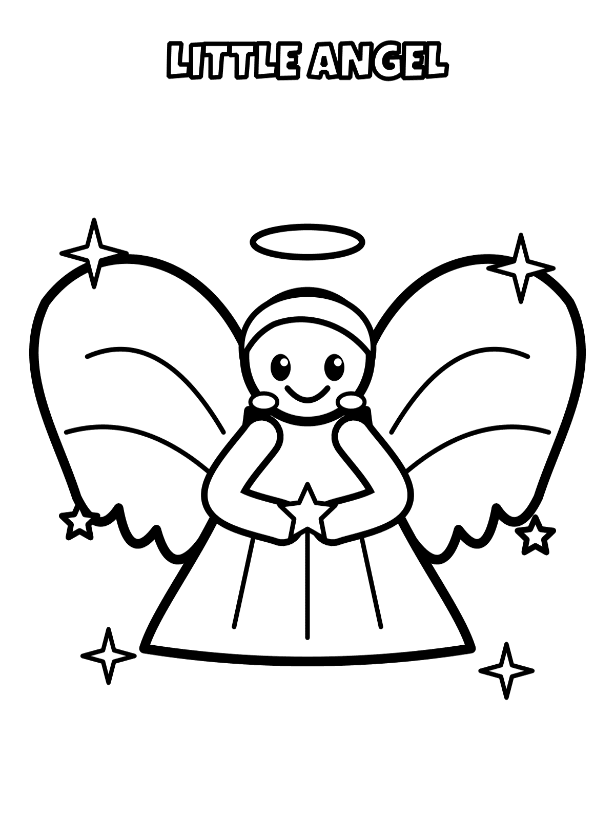 Christmas Coloring Pages for Kids (30 Pages, Ages 3–8) preview 4