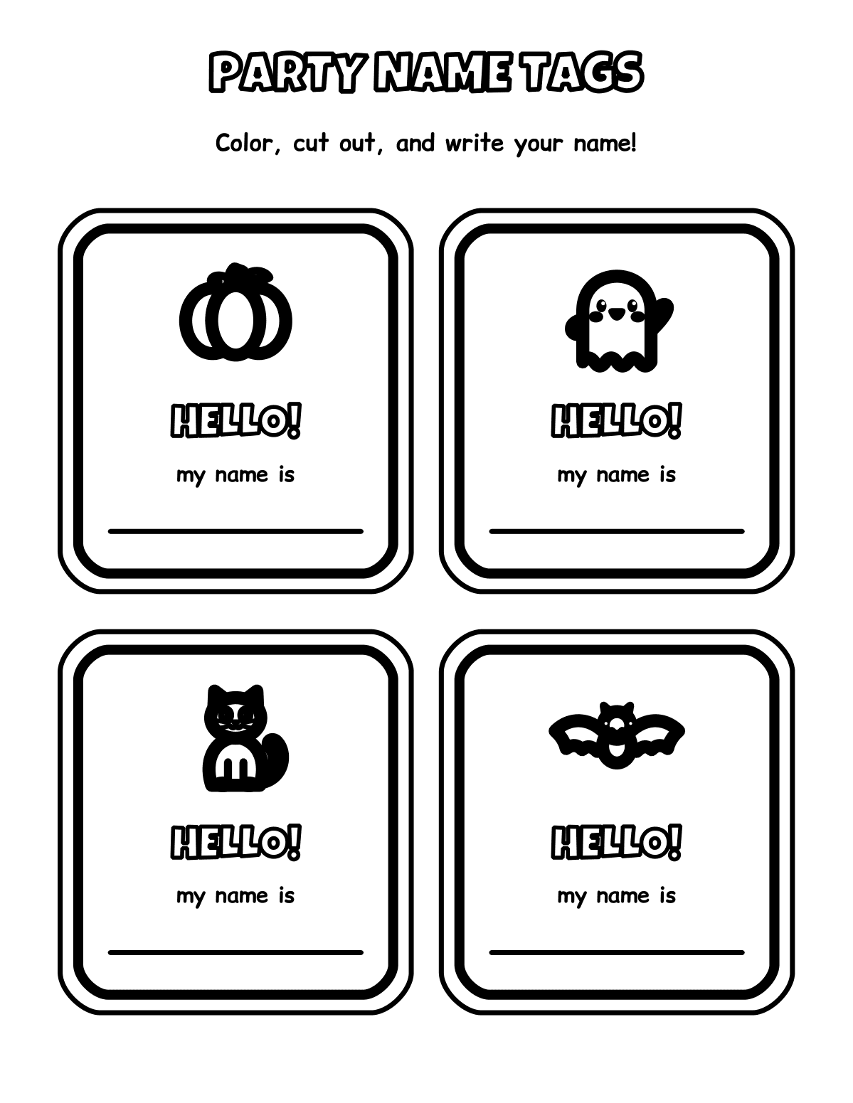 Kids Halloween Class Party Pack – Classroom License (24 Pages) preview 4