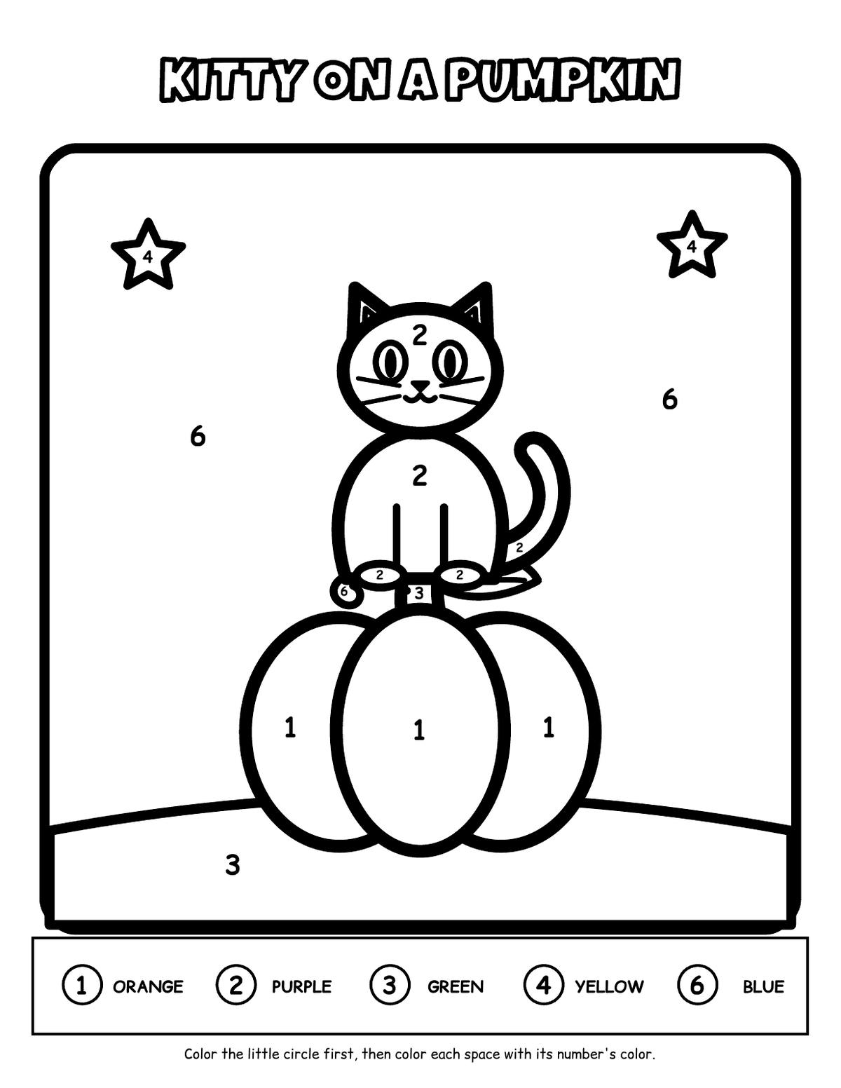 Halloween Toddler & PreK Bundle: My First Halloween + Color by Number 1–6 (23 Pages) preview 4