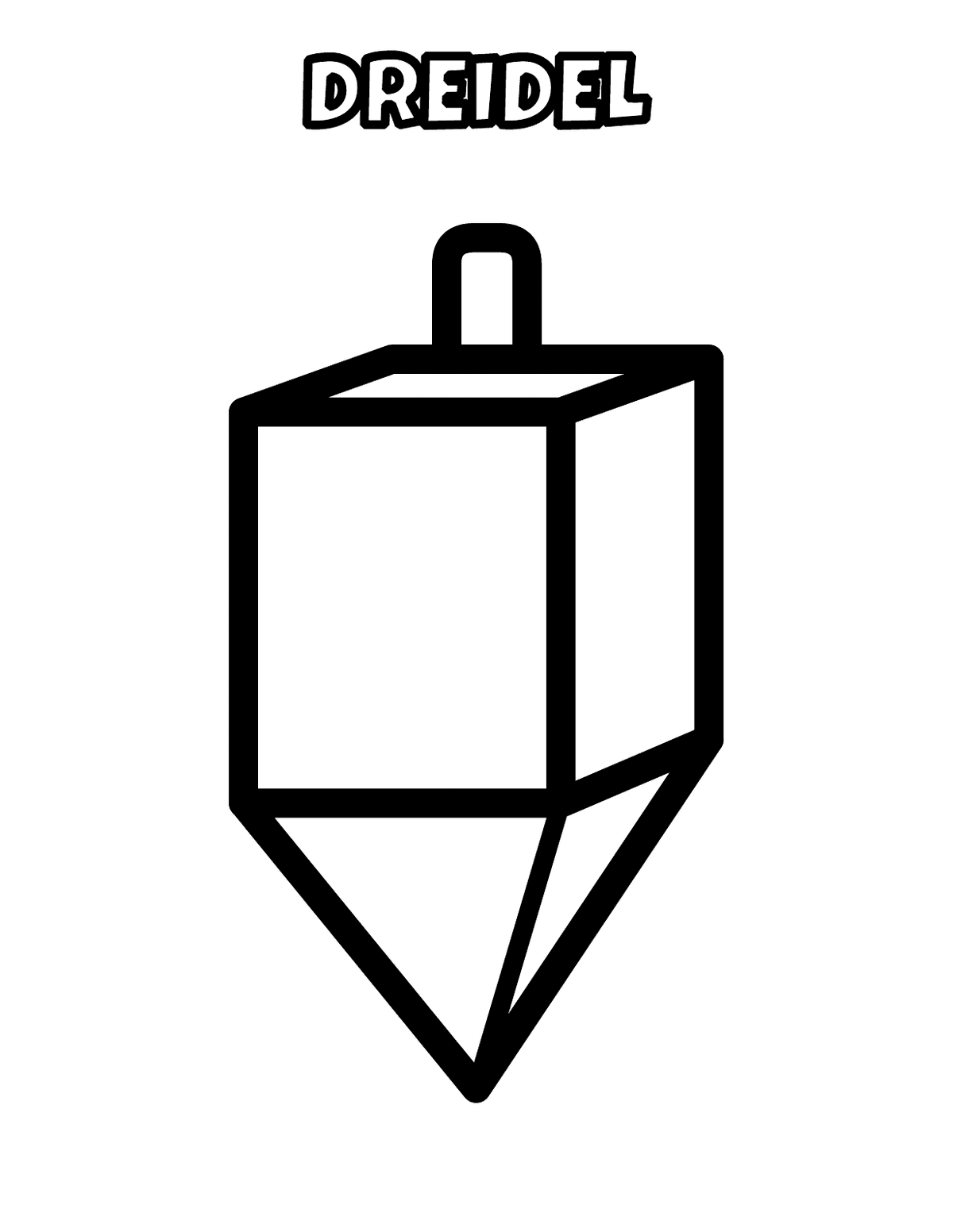 My First Hanukkah Coloring Pages: Toddler & PreK, 20 Big Thick-Line Pages preview 3