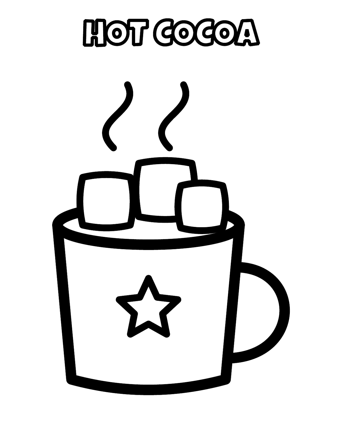 My First Winter Coloring Pages: Toddler & PreK, 20 Big Thick-Line Pages preview 4