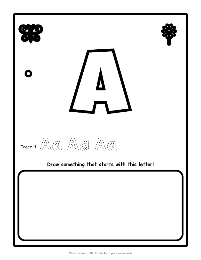 Sample: Letter page