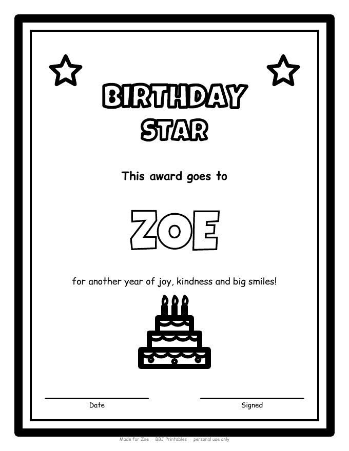 Sample: Certificate