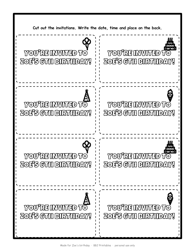 Sample: Invitations