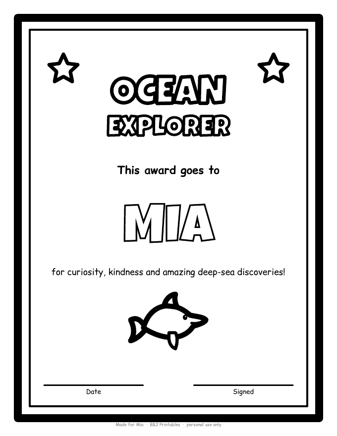 Sample: Certificate