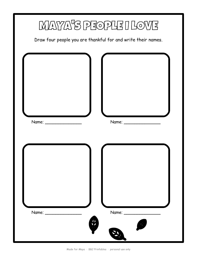 Sample: Thankful for people