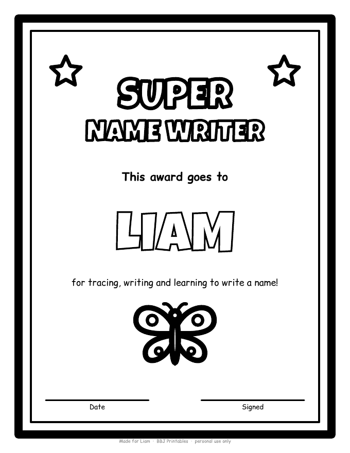 Sample: Certificate